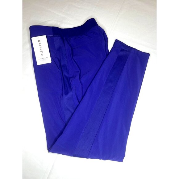 Athleta Womens Brooklyn Lined Pant Purple Ribbed Waist size 4/P - Picture 5 of 16